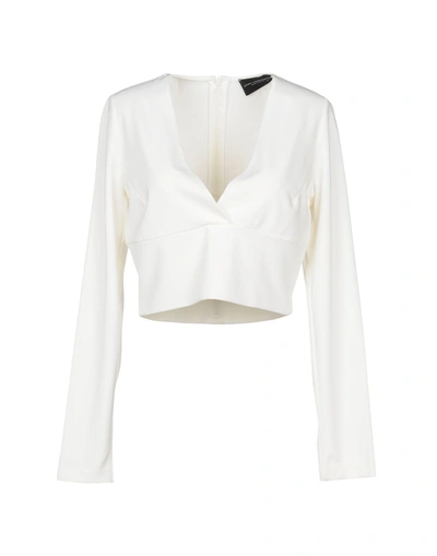 Shop Atos Lombardini T-shirt In Ivory