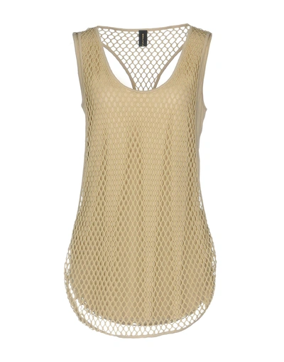 Shop Alexandre Vauthier Tank Top In Beige