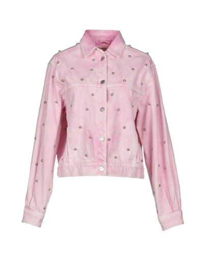 Shop Isabel Marant Étoile Denim Outerwear In Pink