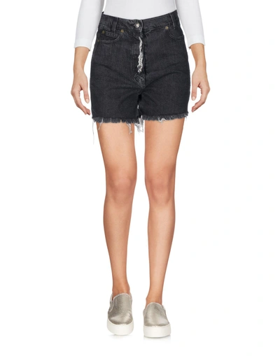 Shop Magda Butrym Denim Shorts In Black