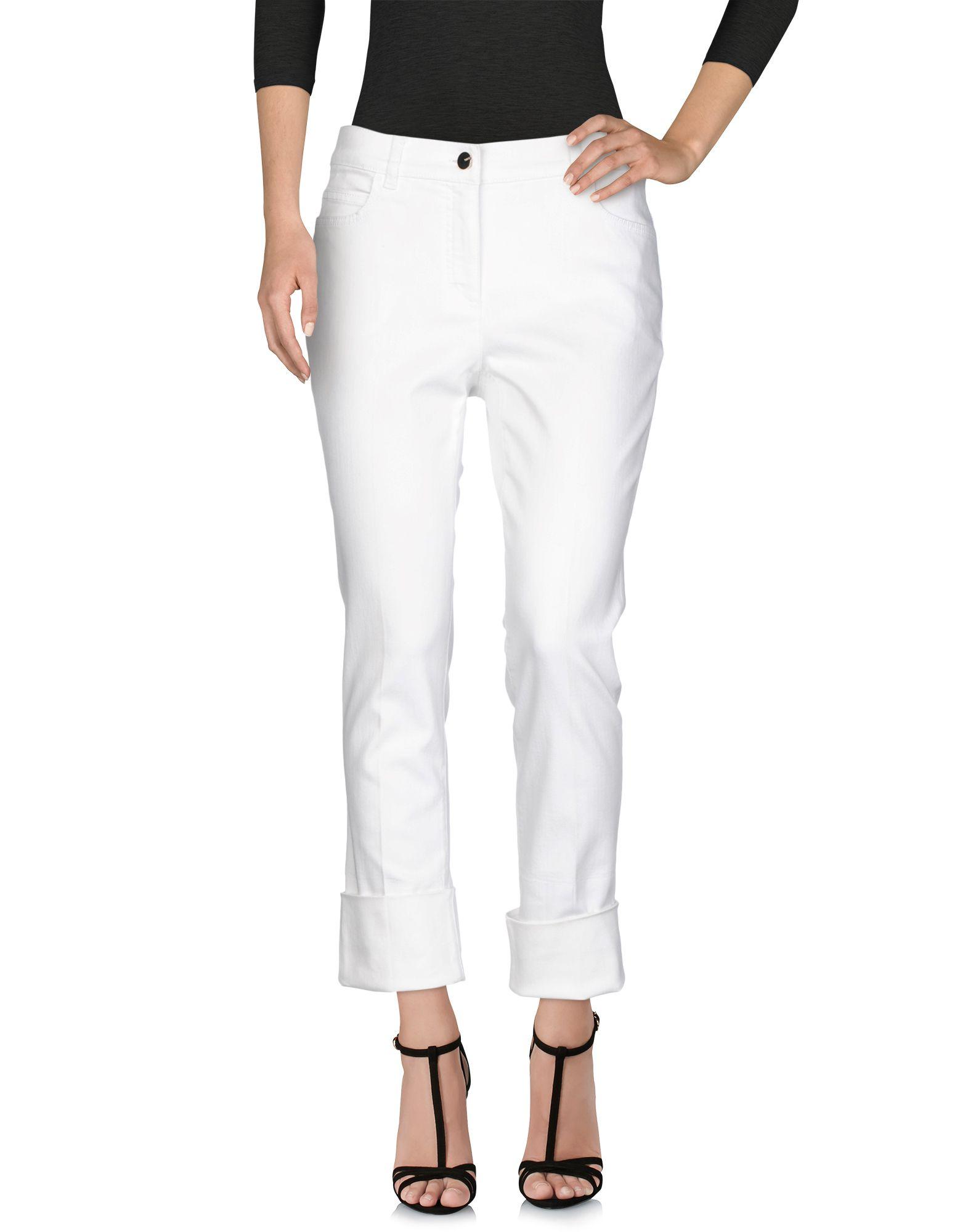 escada white jeans
