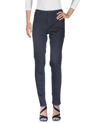 Shop Armani Jeans Woman Denim Pants Midnight Blue Size 27 Cotton, Polyester, Elastane