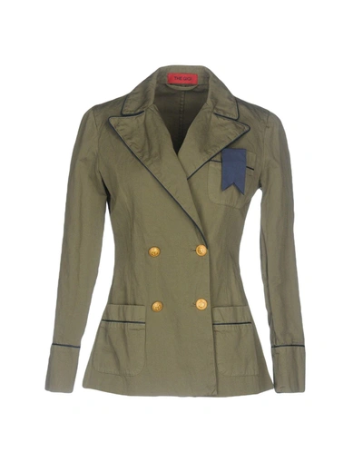 Shop The Gigi Suit Jackets In Military Green