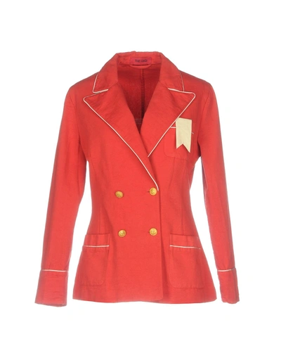 Shop The Gigi Suit Jackets In Red