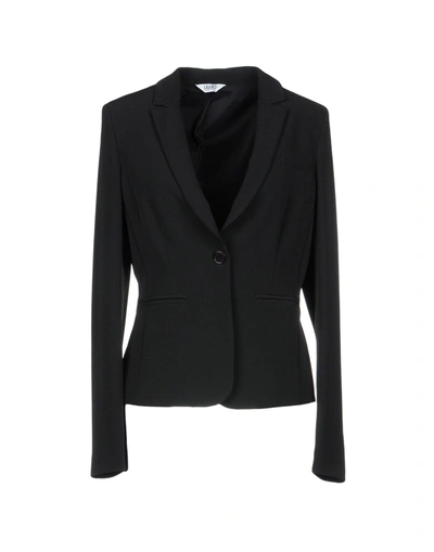 Shop Liu •jo Woman Blazer Black Size 12 Polyester, Elastane