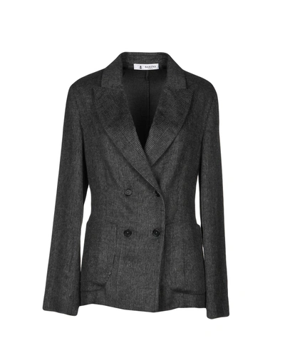 Shop Barena Venezia Blazer In Steel Grey