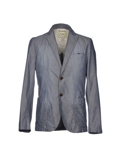 Shop Scotch & Soda Suit Jackets In Slate Blue