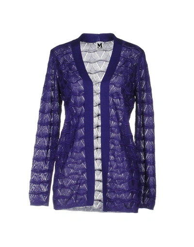 Shop M Missoni Cardigan In Purple