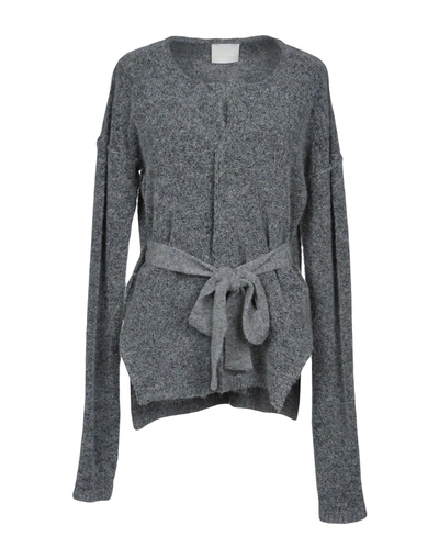 Shop Gotha Cardigans In Grey