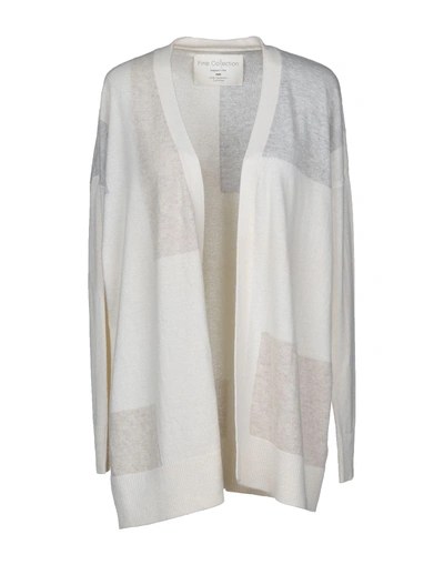 Shop Fine Collection Cardigan In Ivory