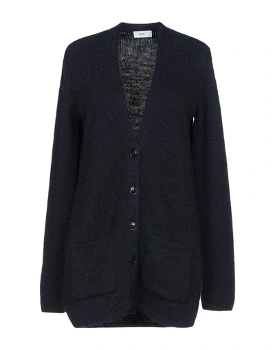 Shop Closed Cardigan In Dark Blue