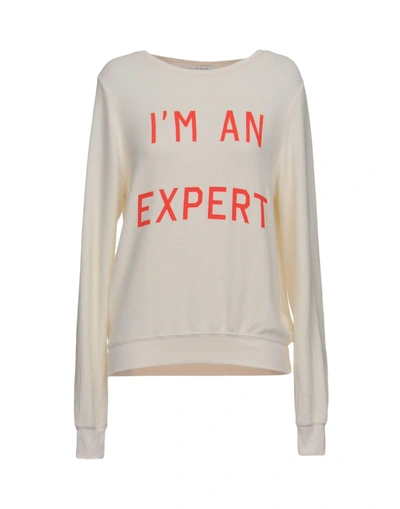 Shop Wildfox Jumper In Ivory