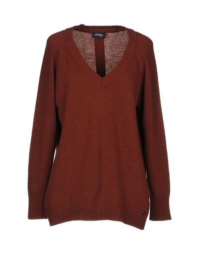 Shop Ottod'ame Sweater In Brick Red