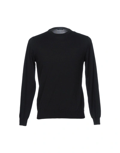 Shop Zanone Man Sweater Black Size 46 Virgin Wool, Polyamide