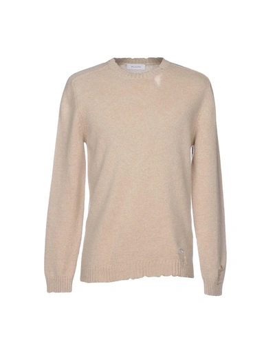 Shop Aglini Sweaters In Beige