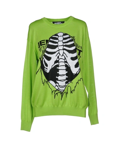 Shop Jeremy Scott Sweaters In Acid Green