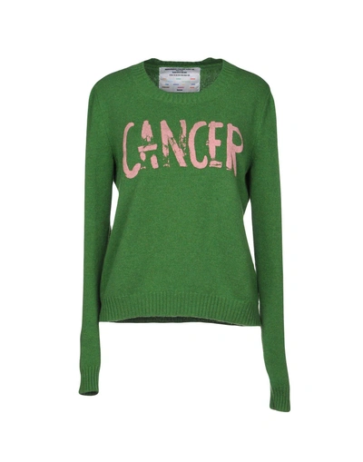 Shop Maurizio Pacini Woman Sweater Green Size L Lambswool