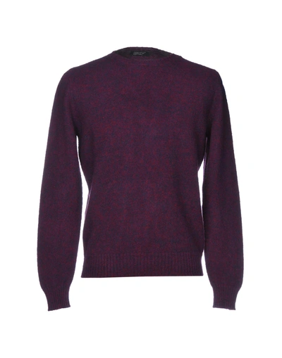 Shop Aragona Sweaters In Deep Purple