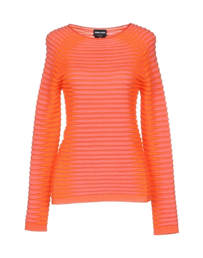 Shop Giorgio Armani Sweaters In Orange