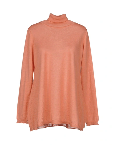 Shop Ottod'ame Turtleneck In Salmon Pink