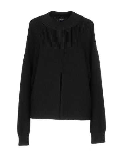 Shop Atlein Turtleneck In Black