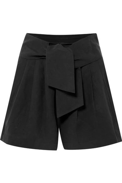 Shop Ulla Johnson Martim Twill Shorts In Black