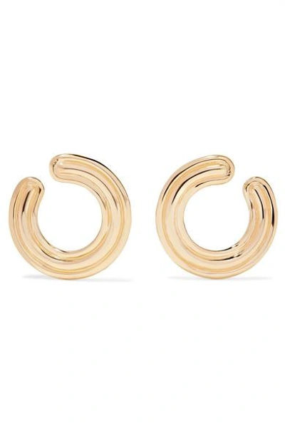 Shop Melissa Kaye Jen 18-karat Gold Hoop Earrings
