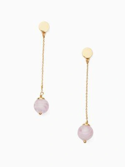 Shop Kate Spade Flying Colors Linear Earrings In Blush