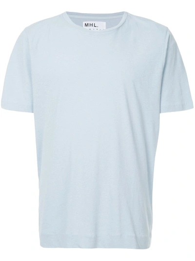 Shop Margaret Howell Short-sleeve Fitted T-shirt - Blue