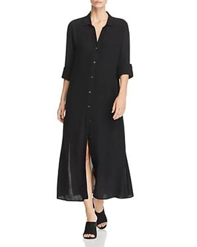 Shop Frame Midi Shirt Dress In Noir