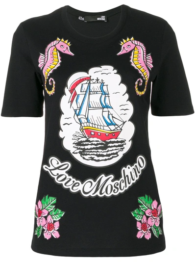 Shop Love Moschino Graphic Print T-shirt