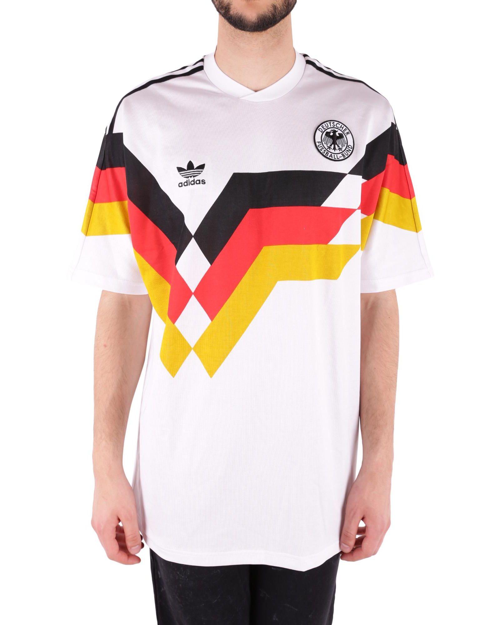 Adidas Originals Retro Germany Soccer Jersey In White Ce2343 - White | ModeSens