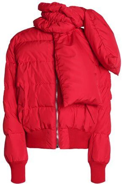 Shop Magda Butrym Woman Starling Quilted Shell Down Coat Red