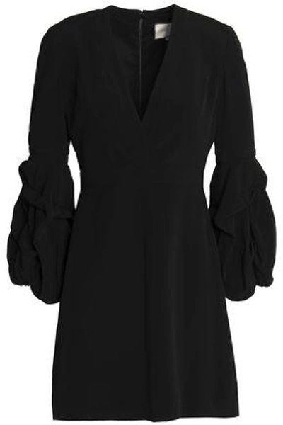 Shop Alexis Woman Crepe Mini Dress Black