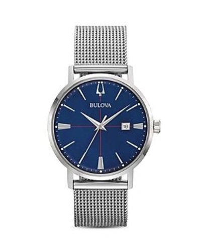 Shop Bulova Aerojet Watch, 39mm In Blue/silver