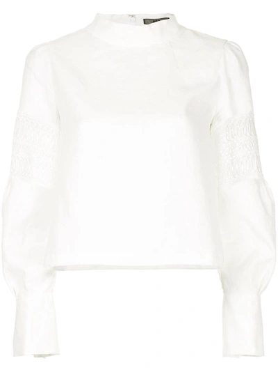 Shop Aula Embroidered Details Blouse