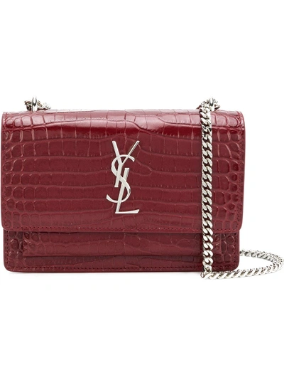 Shop Saint Laurent Kate Shoulder Bag - Red