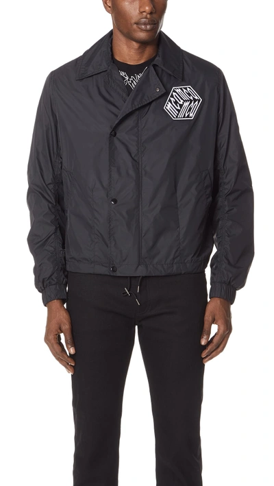 Shop Mcq By Alexander Mcqueen Tupelo Ma1 Jacket In Darkest Black