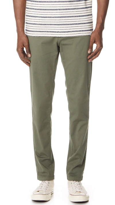 Shop Norse Projects Aros Lt Trousers In Dried Olive