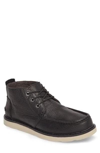 Shop Toms Chukka Boot In Black/black Leather