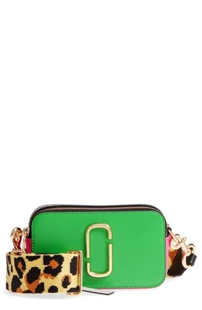 Shop Marc Jacobs Snapshot Crossbody Bag - Green In Jade Multi
