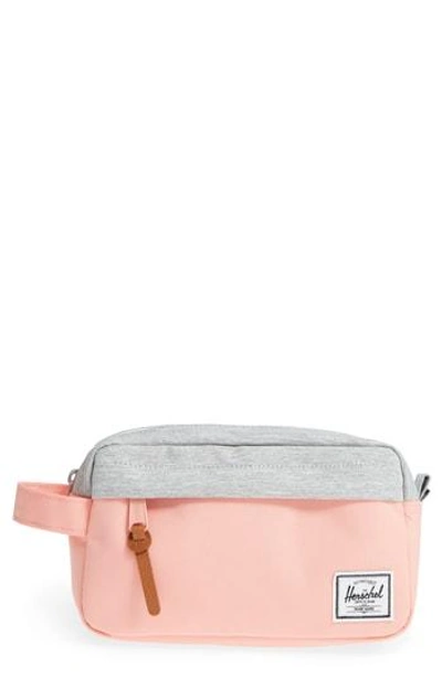 Shop Herschel Supply Co Chapter Carry-on Travel Kit In Peach/ Light Grey