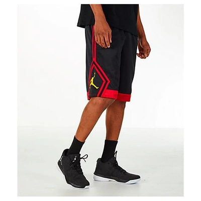 Nike Men's Air Jordan Rise Diamond Basketball Shorts, Black | ModeSens