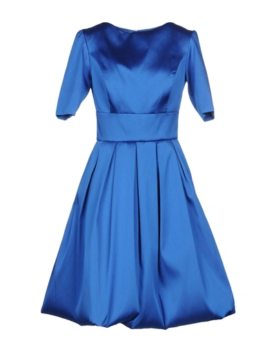 Shop Io Couture Knee-length Dress In Blue