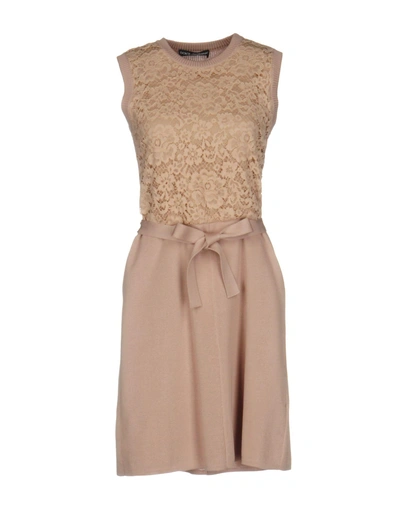 Shop Dolce & Gabbana Short Dress In Pale Pink