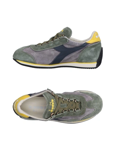 Shop Diadora Sneakers In Military Green