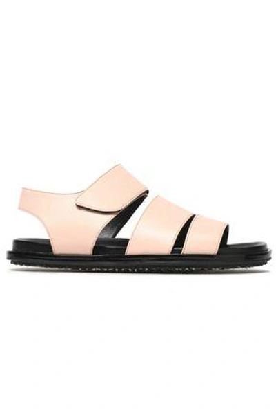 Shop Marni Woman Leather Sandals Pastel Pink