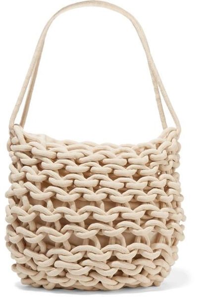 Shop Alienina Woven Cotton Shoulder Bag
