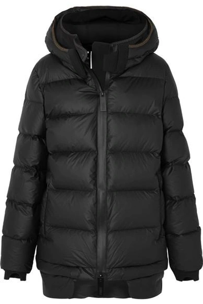 Shop Templa Memba Hooded Quilted Shell Down Coat In Black