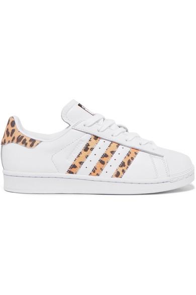 superstar adidas leopard